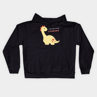 I Know How to Draw A Dinosaur Kids Hoodie